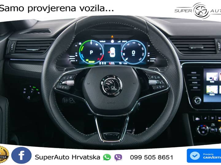 Škoda Superb 1.4 TSI DSG Sportline 218 KS, ACC+360+GR SJED+PANO+VIRT+NAVI