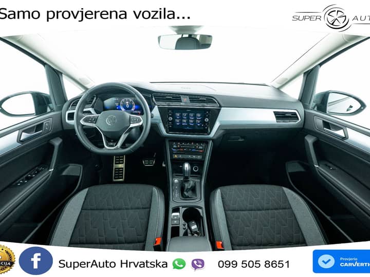 VW Touran 1.5 TSI DSG Comfortline 150 KS, 7-SJED+ACC+GR SJED+VIRT