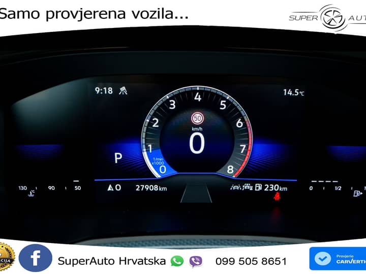 VW Touran 1.5 TSI DSG Comfortline 150 KS, 7-SJED+ACC+GR SJED+VIRT