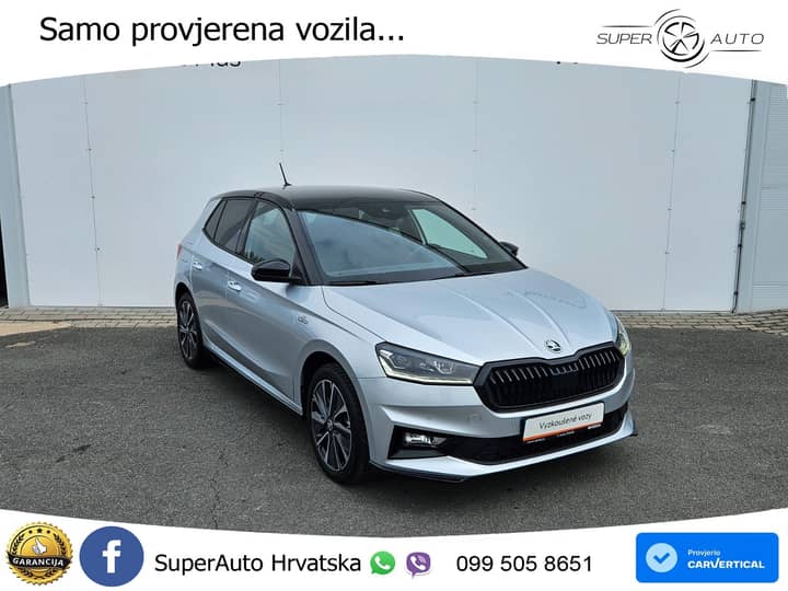 Škoda Fabia 1.0 TSI Monte Carlo 110 KS, KEY+LED+LANE