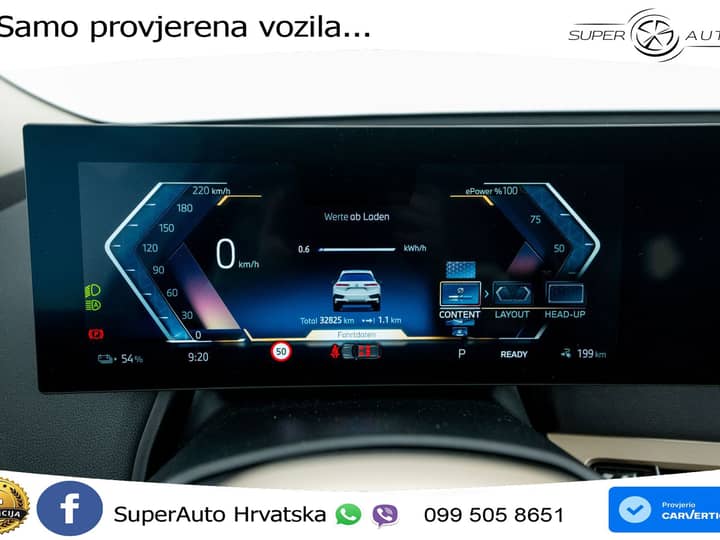 BMW iX 76.6 kWh xDrive40 Sport 326 KS, LED+HEAD+GR SJED+PDC+KAM+VIRT