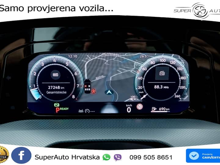 VW Golf 1.5 eTSI DSG Life 150 KS, ACC+KAM+GR SJED+VIRT+NAVI