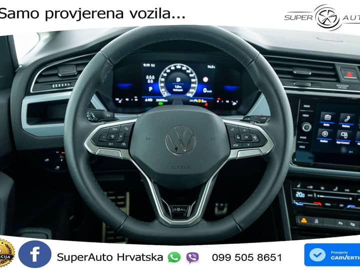 VW Touran 2.0 TDI DSG Comfortline 150 KS, 7-SJED+LED+ACC+VIRT+PDC+KUKA