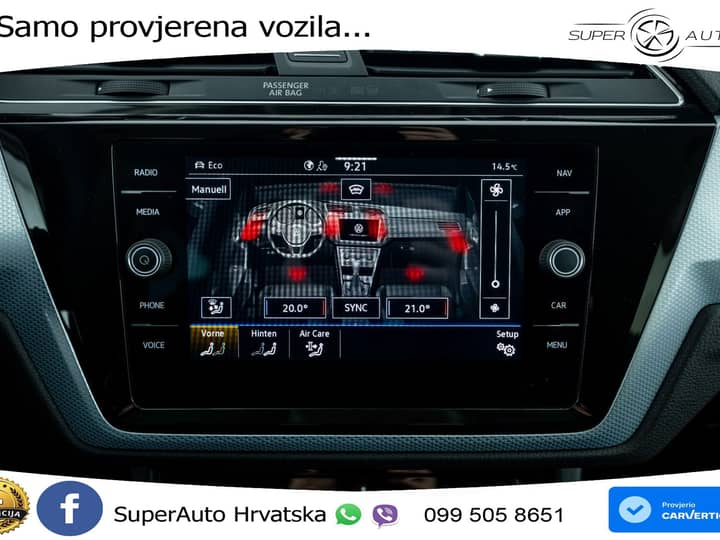 VW Touran 2.0 TDI DSG Comfortline 150 KS, 7-SJED+LED+ACC+VIRT+PDC+KUKA