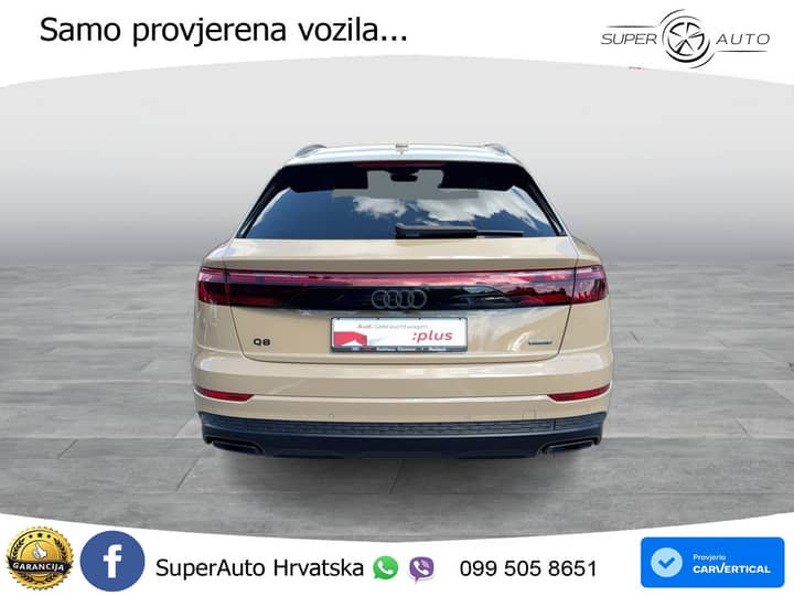 Audi Q8 50 TDI quattro Aut. 286 KS, ZRAČ+KAM+KEY+GR SJED+VIRT+LANE