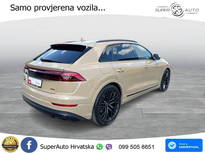 Audi Q8 50 TDI quattro Aut. 286 KS, ZRAČ+KAM+KEY+GR SJED+VIRT+LANE