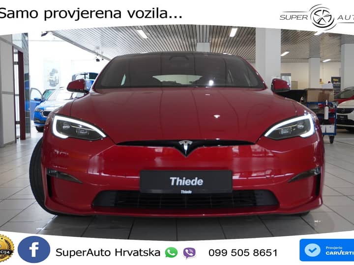 Tesla Model S Plaid 1020 KS, PANO+ZRAČNI+KAM+GR SJED+ACC+KEY+LANE