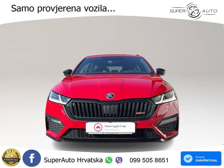 Škoda Octavia Combi RS 2.0 TSI Aut. 245 KS, ACC+LED+KAM+GR SJED+HEAD