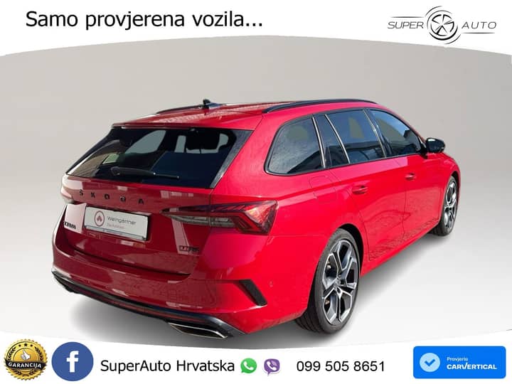 Škoda Octavia Combi RS 2.0 TSI Aut. 245 KS, ACC+LED+KAM+GR SJED+HEAD