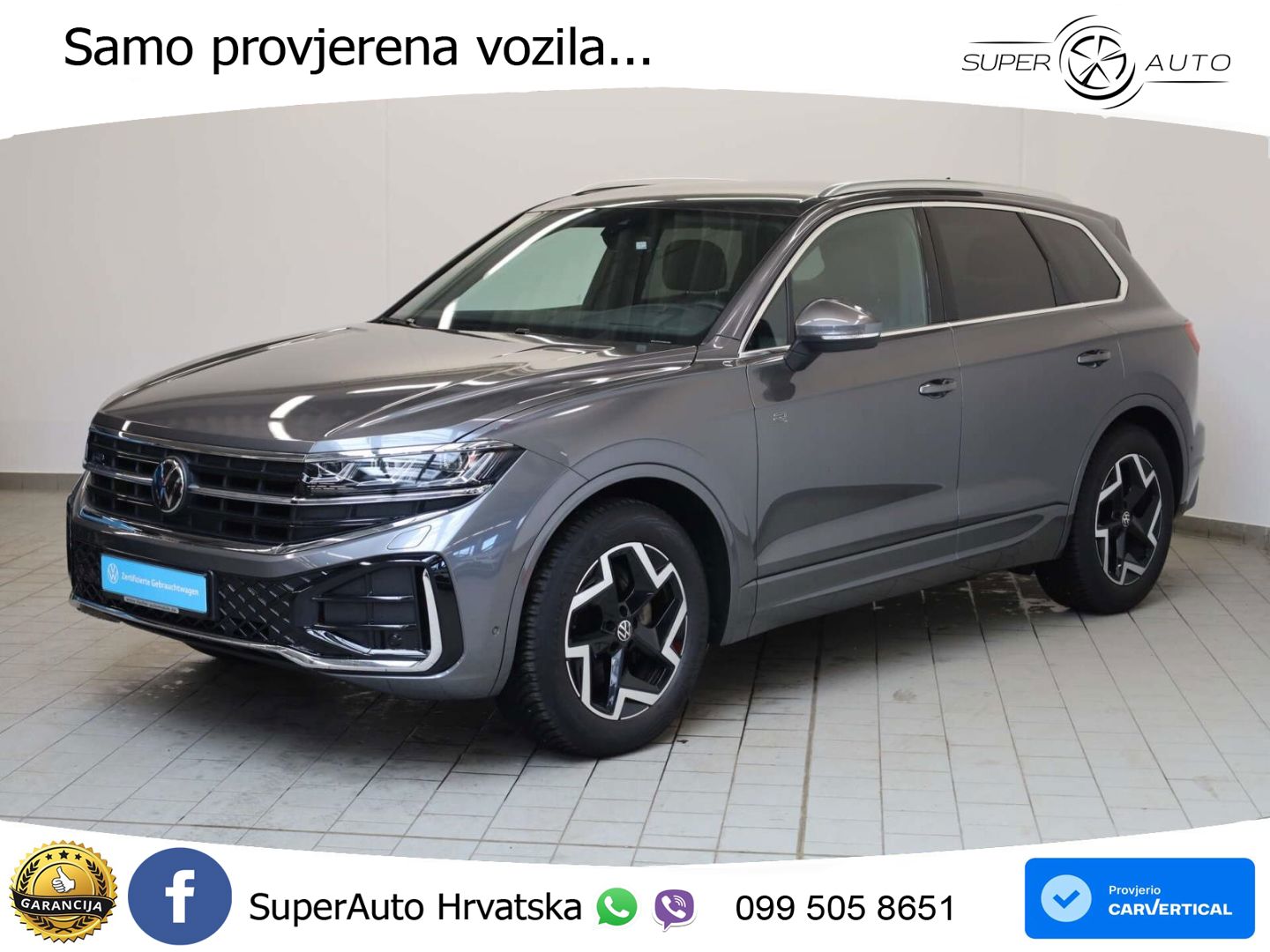 VW Touareg 3.0 TDI V6 4M Aut. R line 231 KS, ZRAČNI+MATRIX+ACC+GR SJED+KAM+PDC