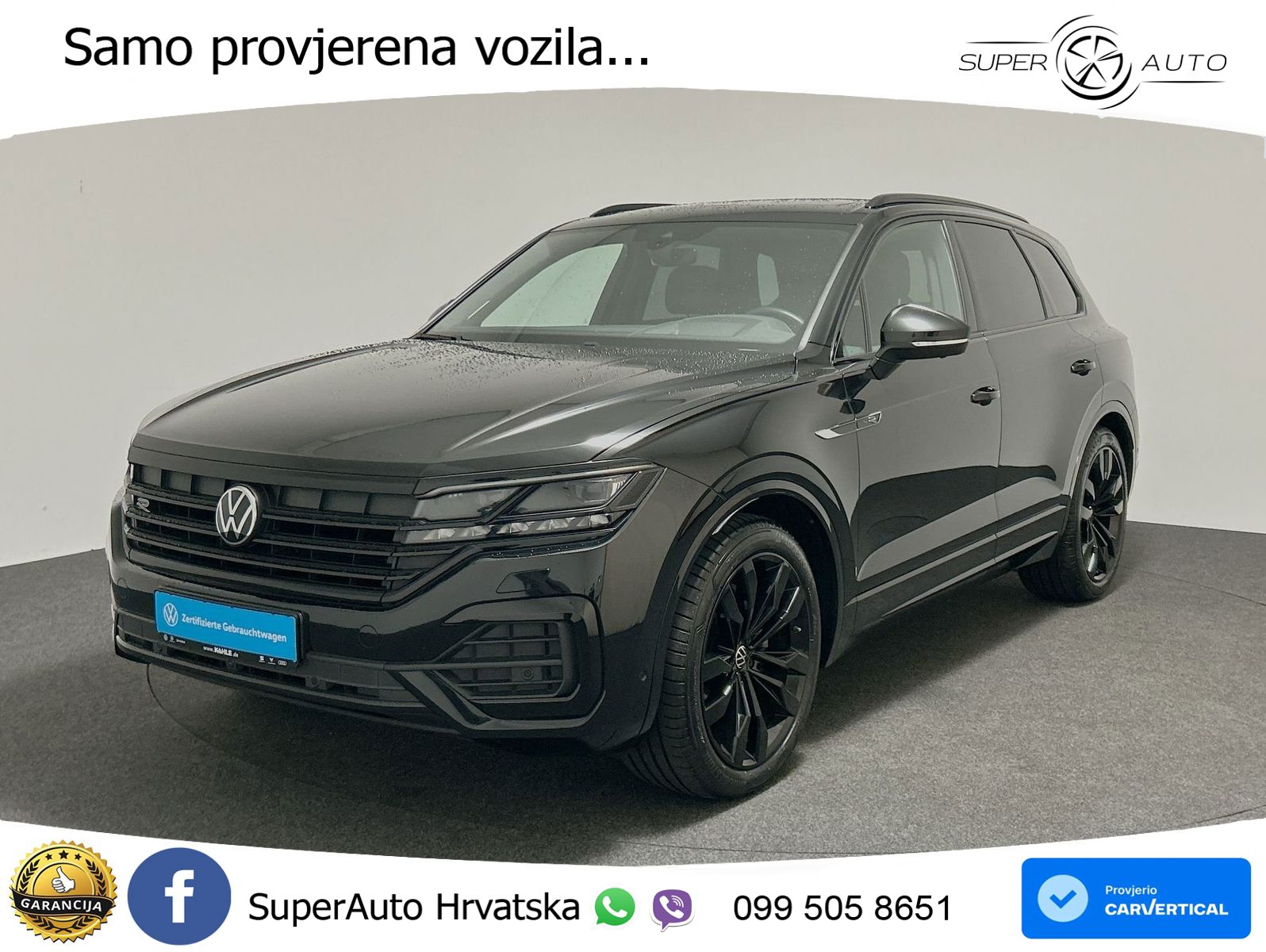 VW Touareg 3.0 TDI 4M Aut. R line 286 KS, PANO+ZRAČ+360+GR SJED+ACC+KEY+VIRT