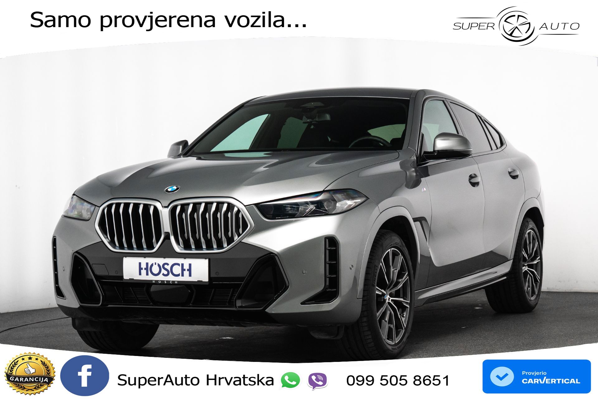 BMW X6 30d xDrive Steptronic M Sport 286 KS, LED+TEM+GR SJED+KAM+VIRT+PDC