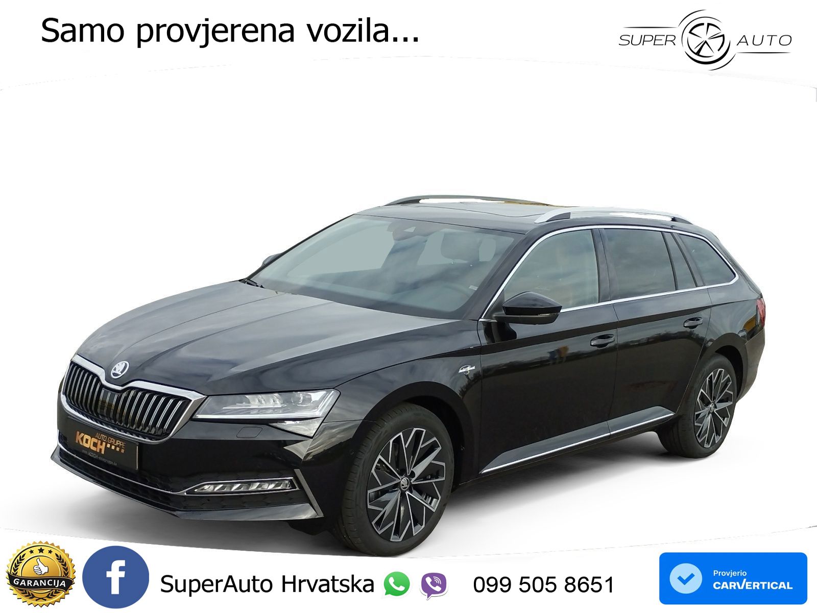 Škoda Superb Combi 2.0 TDI 4x4 L&K 193 KS, LED+ACC+4xGR SJED+360+PANO+PDC