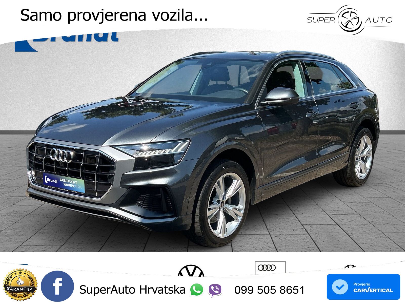 Audi Q8 50 TDI V6 quattro tiptronic S Line 286 KS, ZRAČNI+ACC+4xGR SJED+360+PDC
