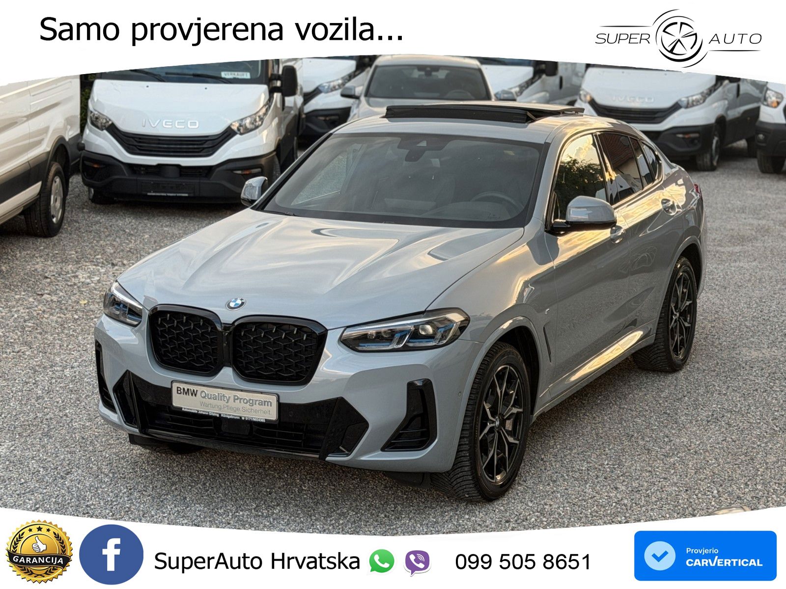 BMW X4 30d xDrive Aut. M Sport Shadow 286 KS, LED+ACC+PANO+GR SJED+VIRT+HEAD