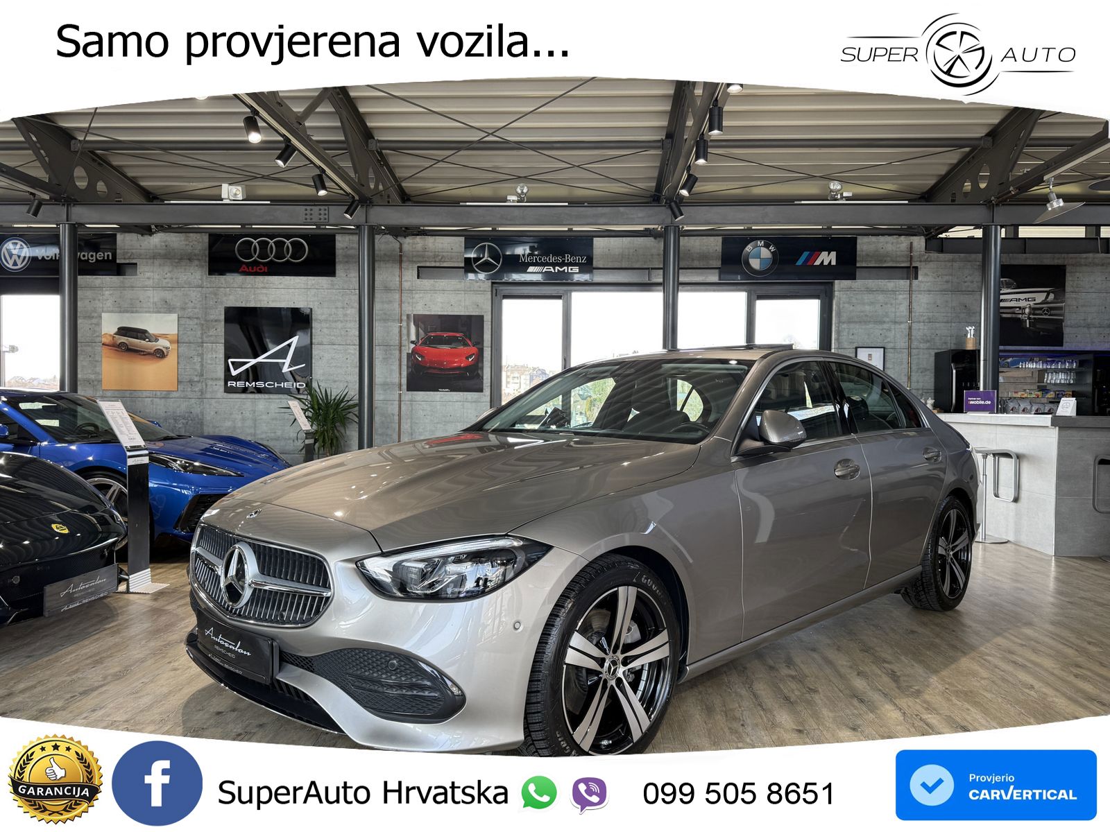 Mercedes C 200 Aut. Avantgarde 204 KS, ACC+KAM+GR SJED+VIRT+LANE