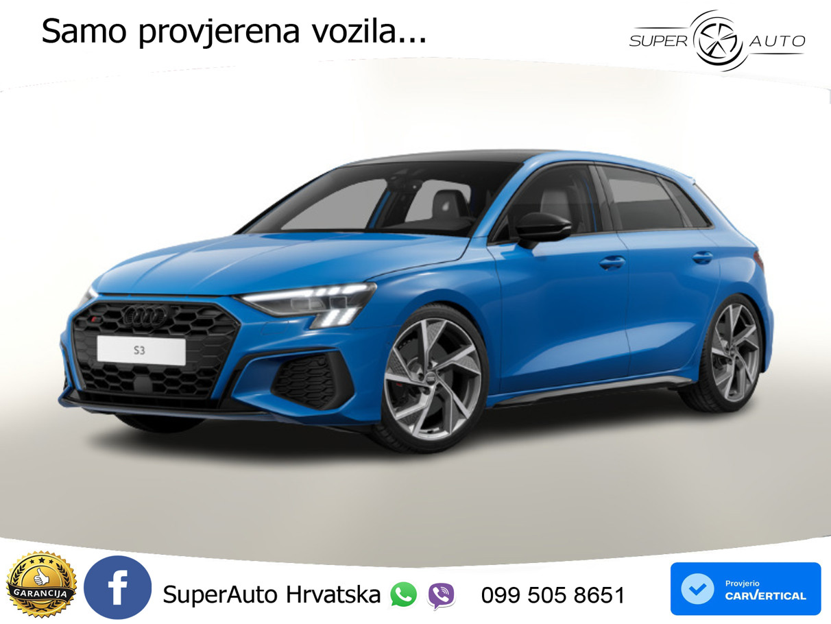 NOVO Audi S3 Sportback 2.0 TFSI quattro 310 KS, Matrix+ACC+GR SJED+PANO