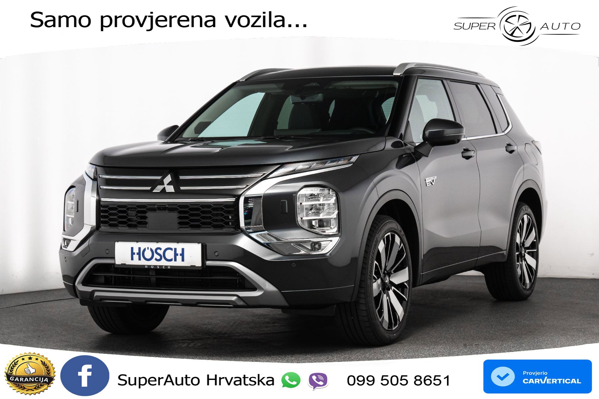 Mitsubishi Outlander 2.4 MIVEC 4WD Aut. Diamond 306 KS, ACC+360+4xGR SJED+PANO