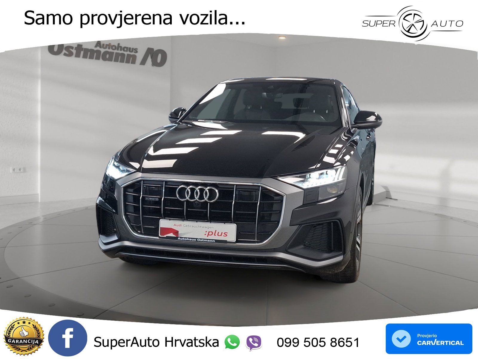 Audi Q8 50 TDI V6 quattro tiptronic S Line 286 KS, ZRAČNI+ACC+GR SJED+360+PDC