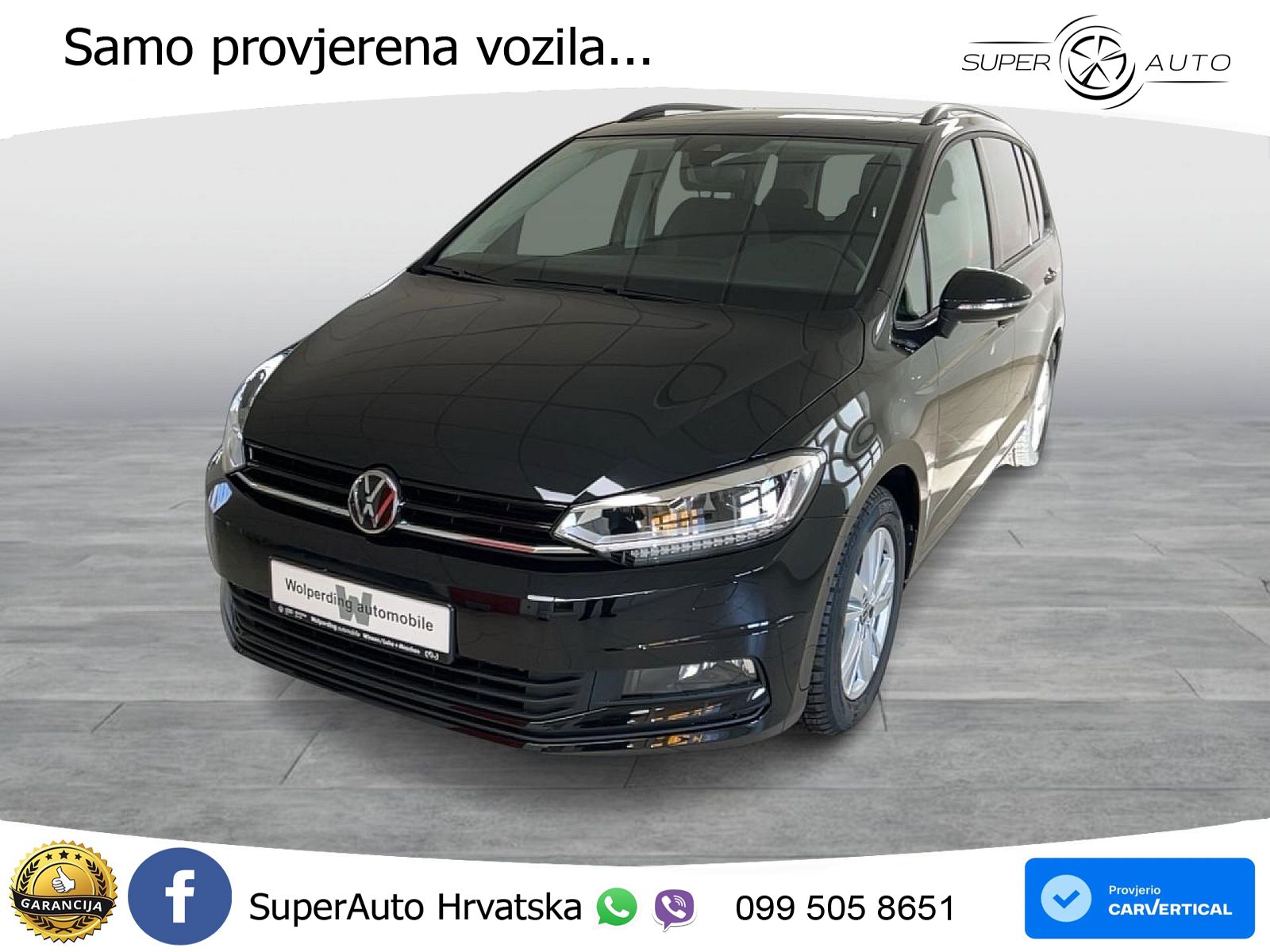 VW Touran 1.5 TSI DSG Highline 150 KS, 7-SJED+LED+ACC+GR SJED+KAM+PARK