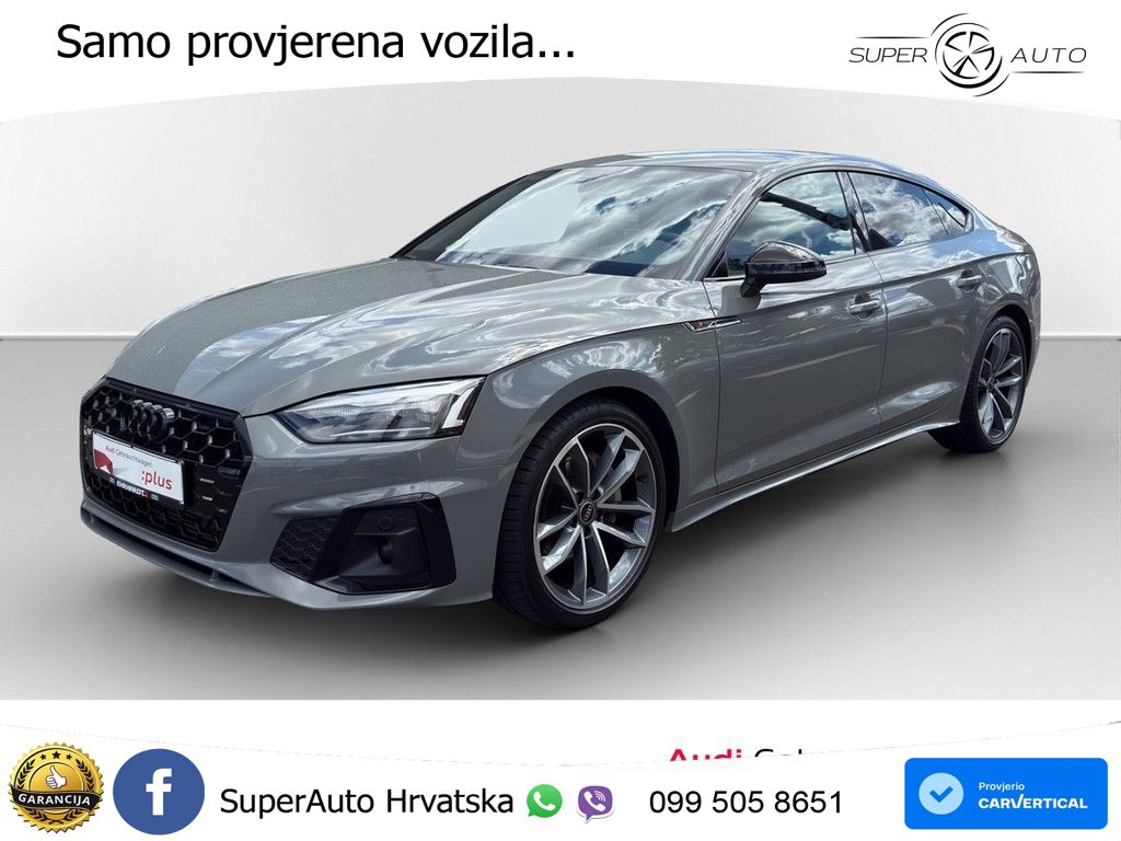Audi A5 SB 40 TFSI quattro S tronic S line 204 KS, ACC+KAM+GR SJED+HEAD+ASIST
