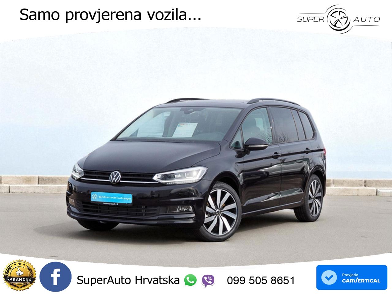 VW Touran 1.5 TSI DSG Highline 150 KS, 7-SJED+LED+ACC+GR SJED+KAM+PARK