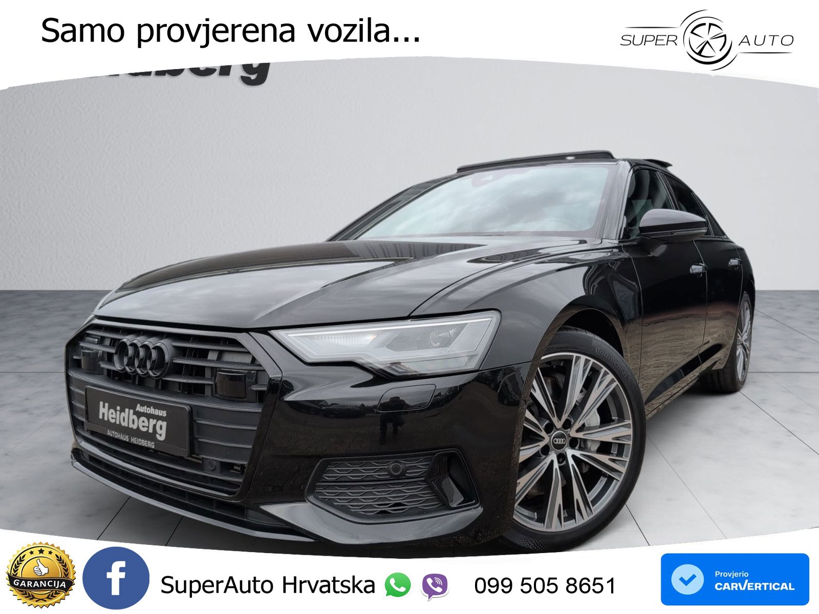 Audi A6 55 TFSI V6 quattro S tronic Sport 340 KS, ACC+KAM+GR SJED+VIRT+ASIST
