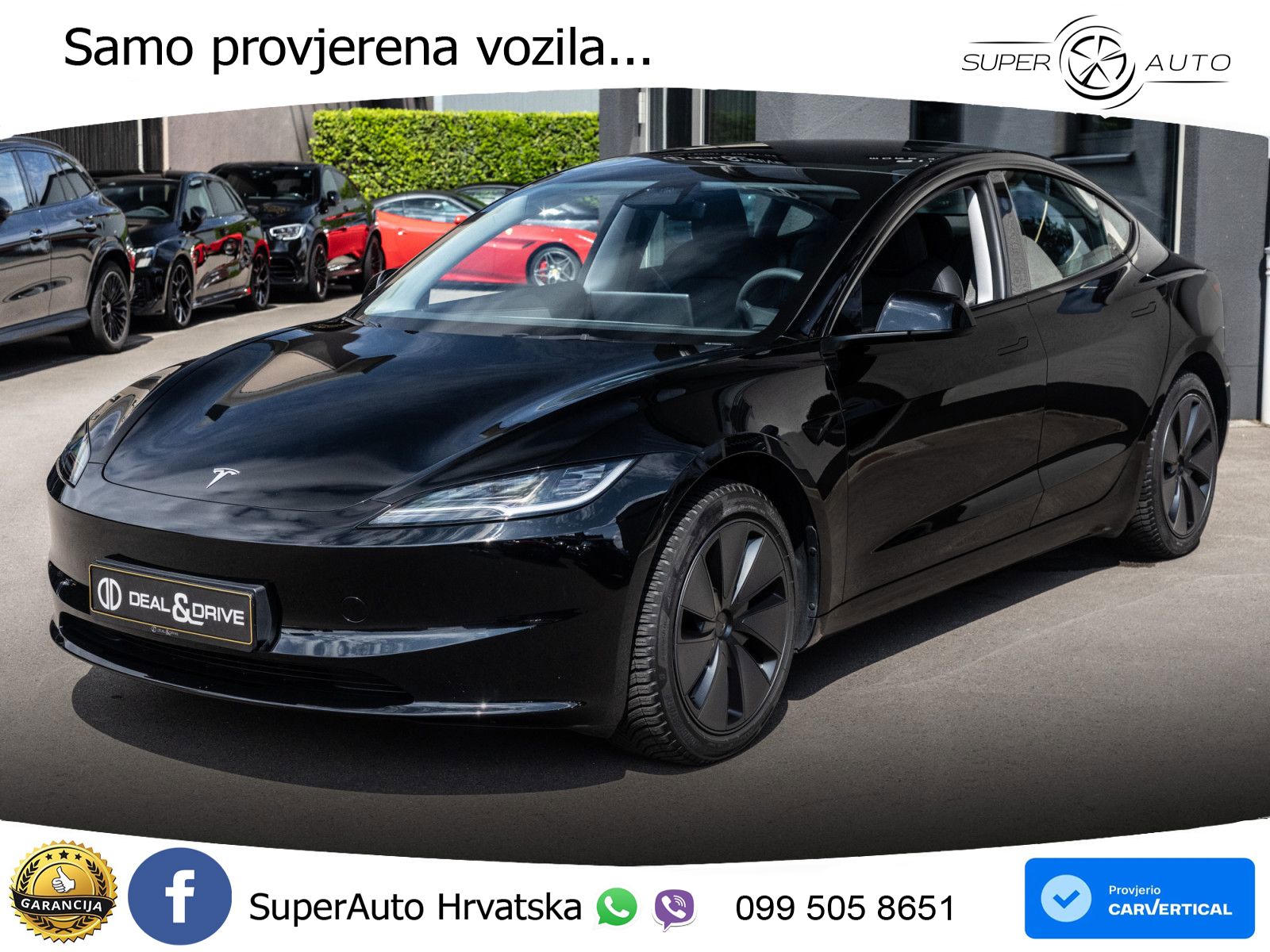 Tesla Model 3 Highland Premium 283 KS, PANO+360+ACC+GR SJED+VIRT+LANE