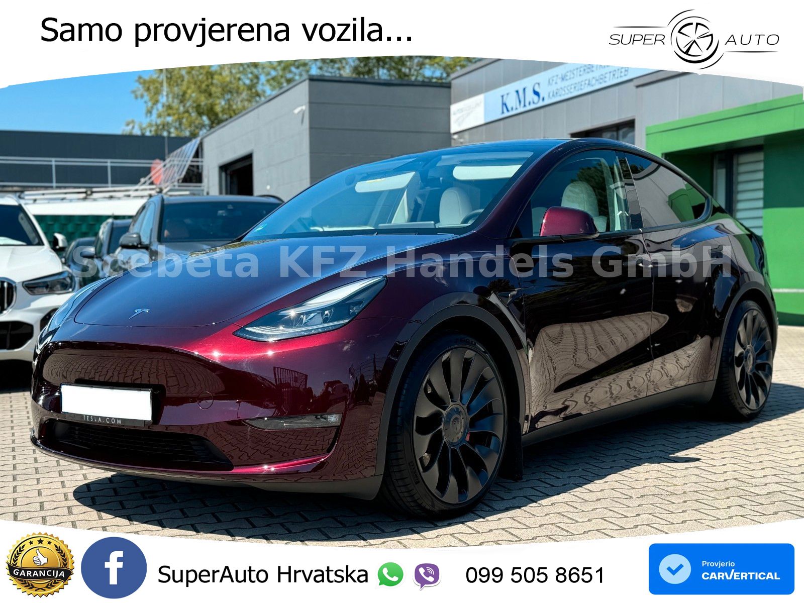 Tesla Model Y AWD Performance 534 KS, PANO+ACC+KAM+GR SJED+KEY+VIRT+LANE