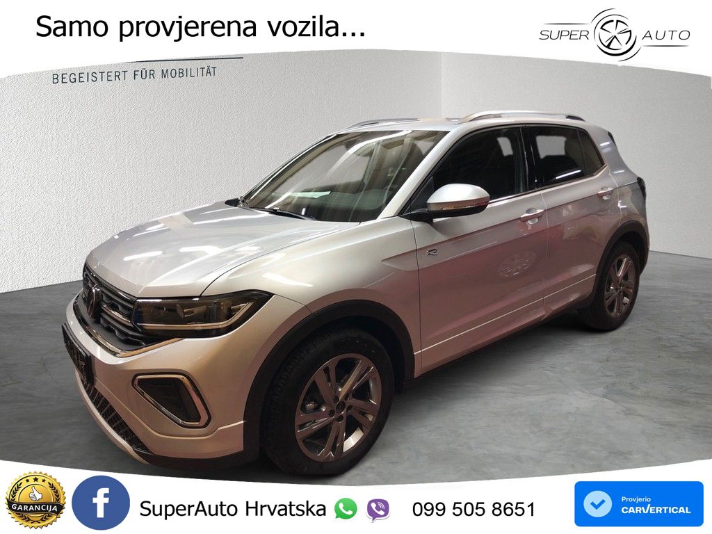 VW T-Cross 1.5 TSI DSG R-Line 150 KS, ACC+KAM+KEY+GR SJED+VIRT+LANE