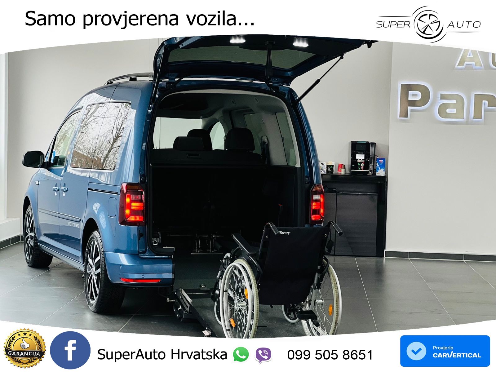 VW Caddy 2.0 TDI DSG Edition 150 KS, RAMPA+ACC+GR SJED+KAM+NAVI