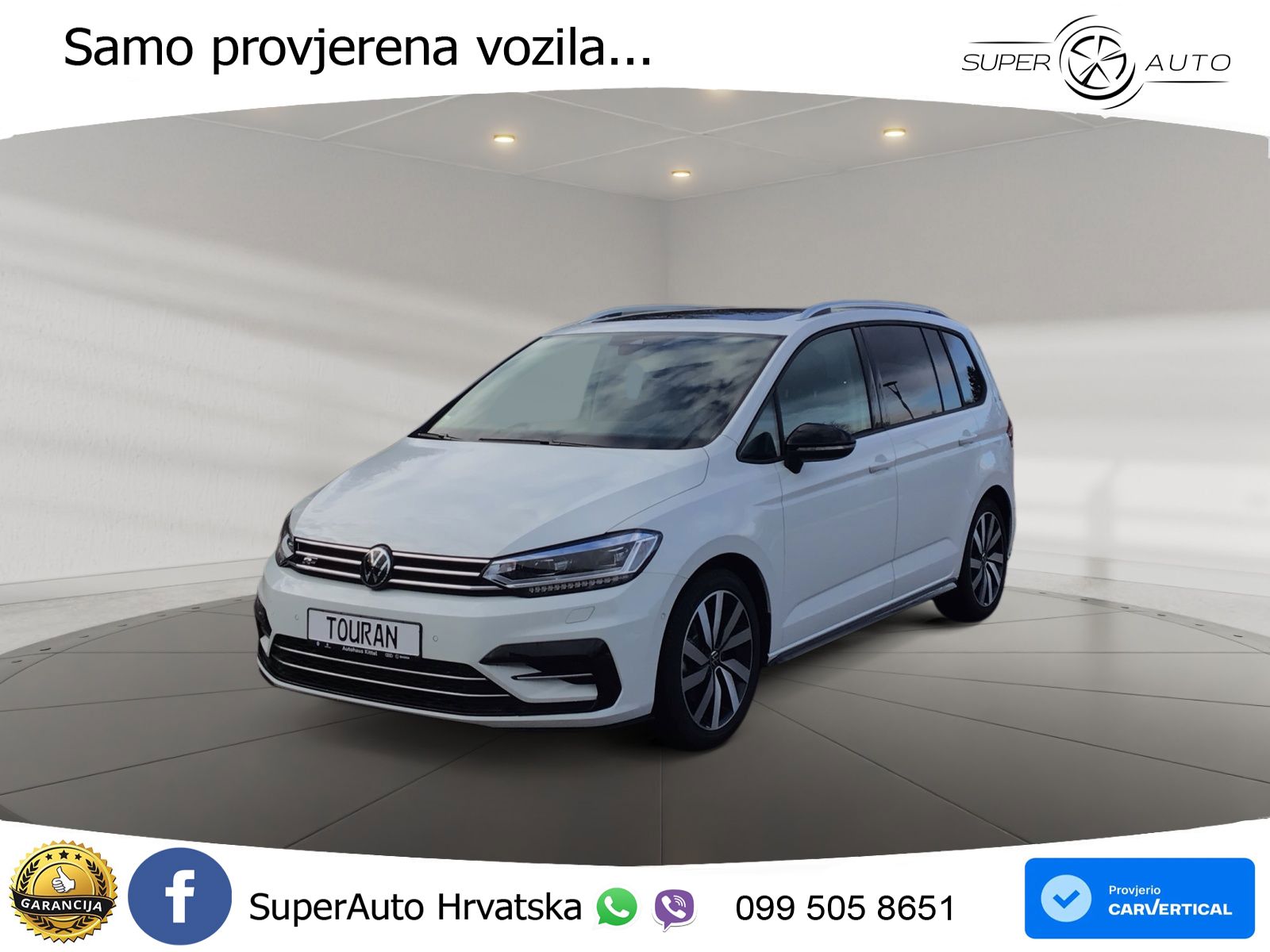 VW Touran 2.0 TDI DSG Comfortline 150 KS, LED+ACC+PANO+4xGR SJED+KAM+VIRT