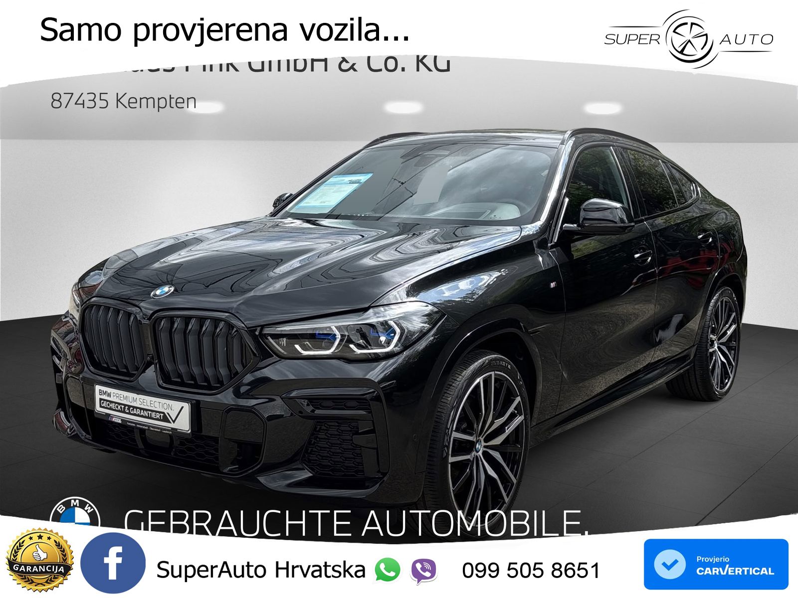BMW X6 40d xDrive Steptronic M Sport 340 KS, LASER+ACC+4xGR SJED+360+PANO