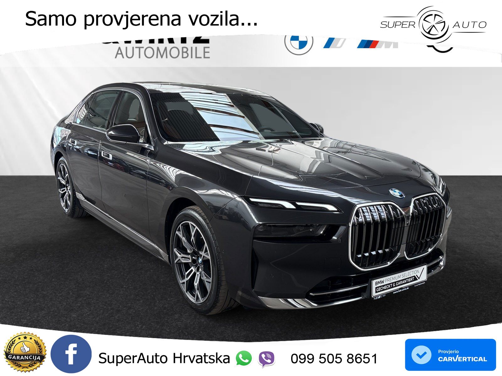 BMW 750e xDrive Steptronic 489 KS, MASAŽA+ACC+4xGR SJED+360+PDC