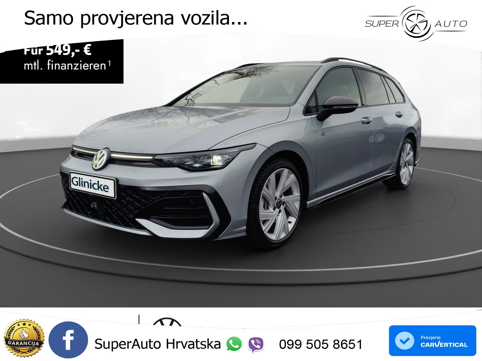 VW Golf Variant 2.0 TDI DSG R-Line 150 KS, LED+ACC+HEAD+4xGR SJED+VIRT+PARK