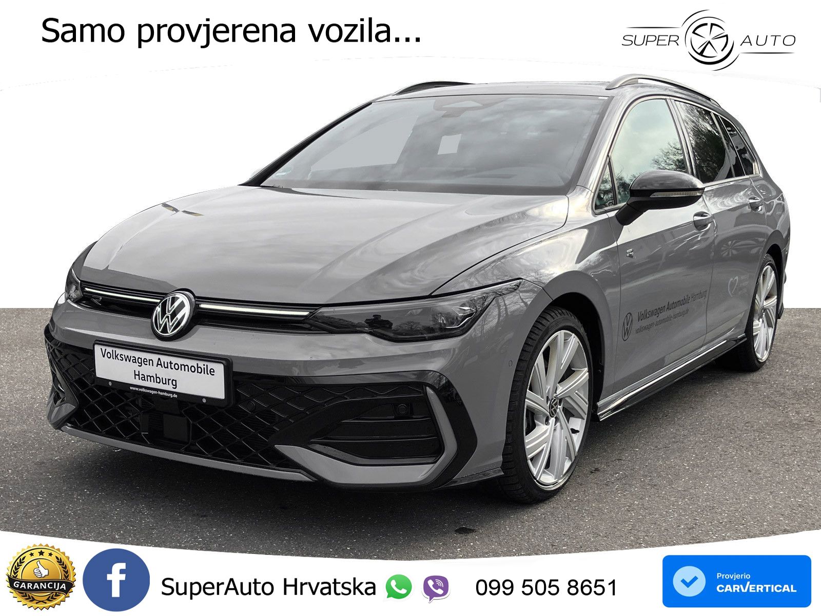 VW Golf 8 Variant 2.0 TDI DSG R-Line 150 KS, LED+ACC+PANO+GR SJED+VIRT+HEAD+KAM