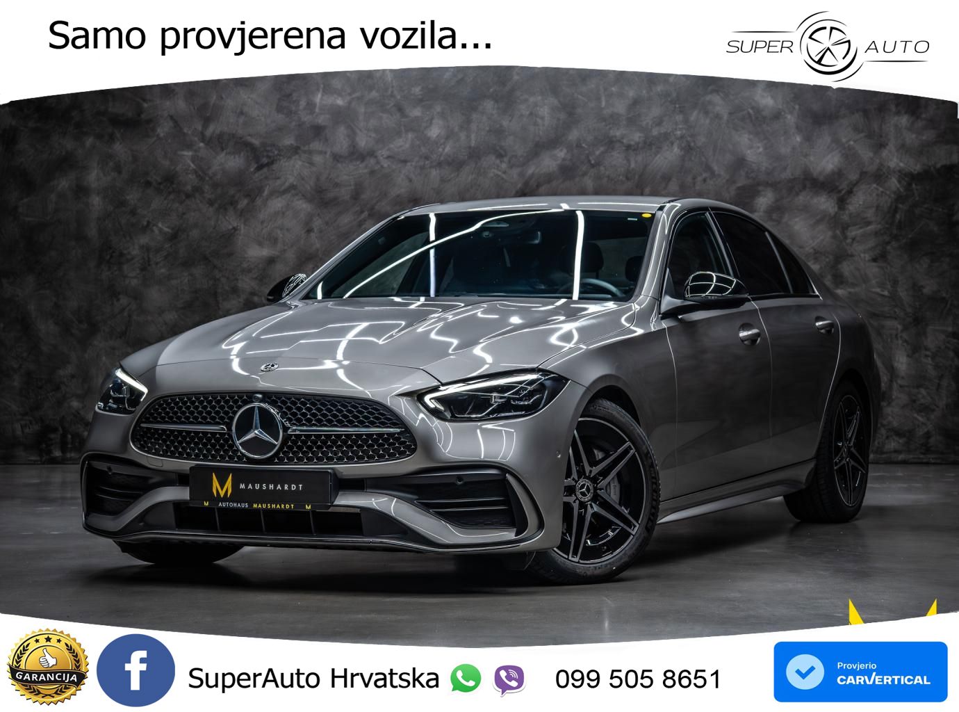 Mercedes C 180 9G-Tr. AMG 170 KS, LED+TEM+GR SJED+KAM+VIRT+PDC