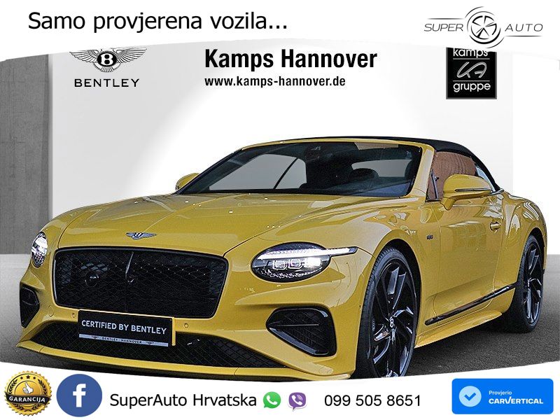 Bentley Continental GTC IV 4.0 V8 TFSi Ultra AWD DCT Speed 782 KS, ZRAČNI+ACC