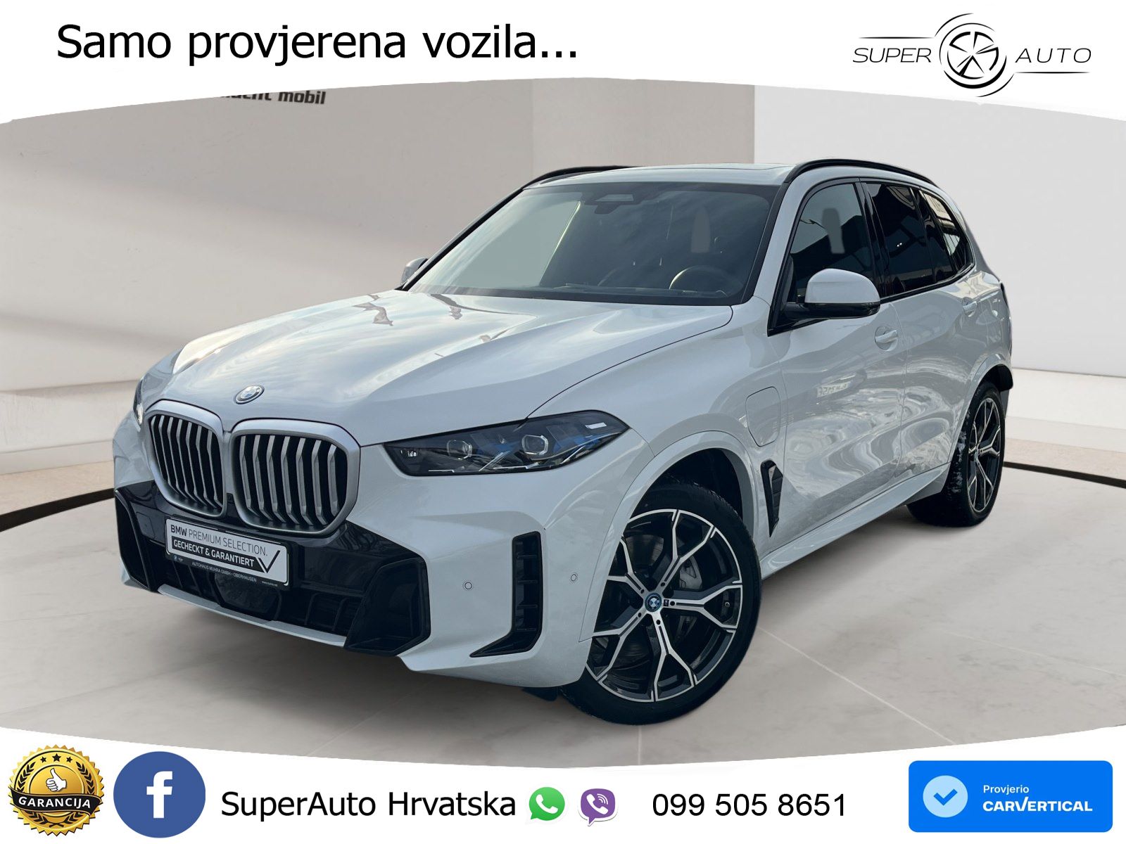 BMW X5 50e xDrive Aut. M Sport 489 KS, PANO+ZRAČ+360+ACC+GR SJED+KEY+HEAD+LANE