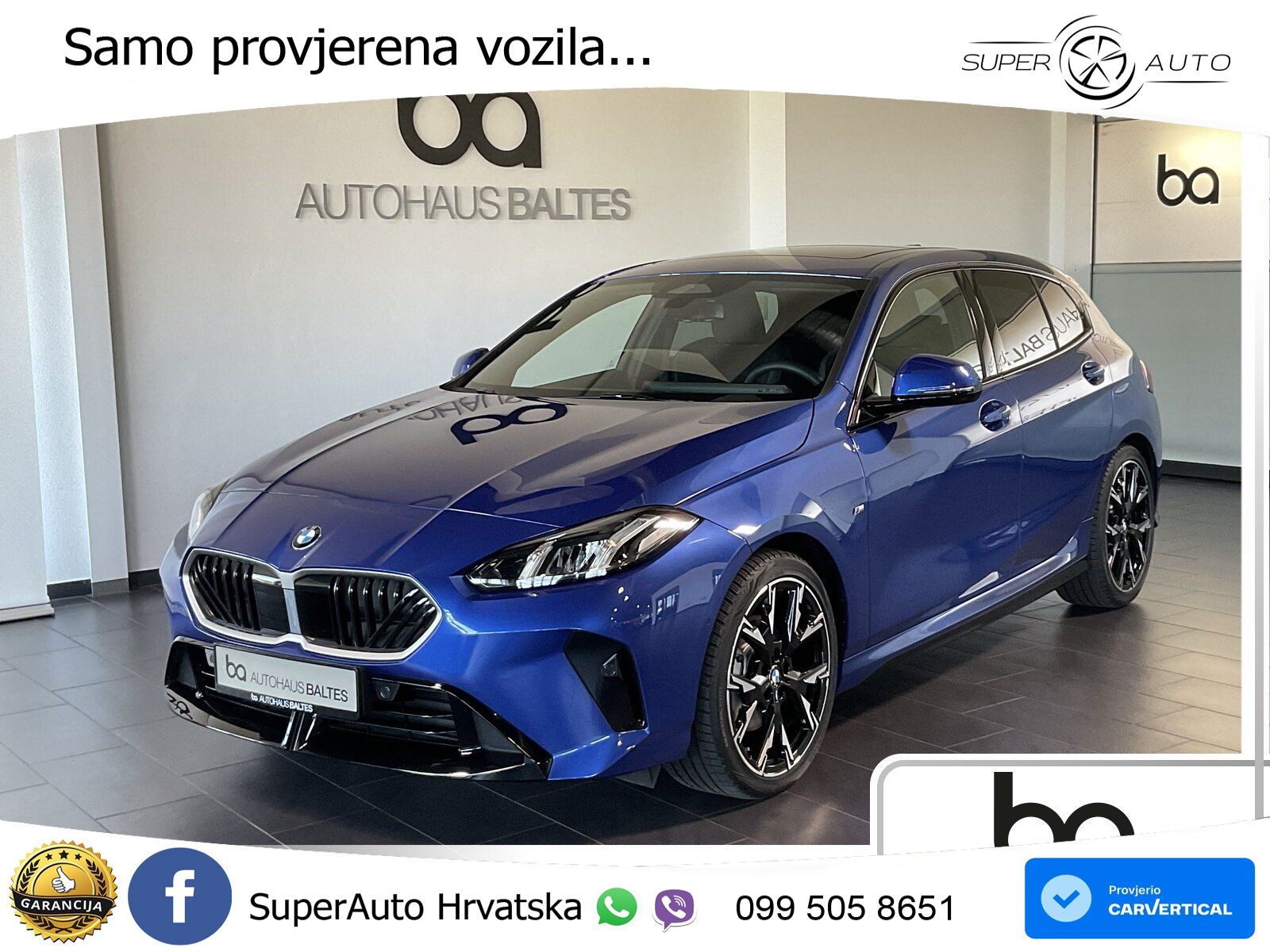 BMW 120d Aut. M Sport 163 KS, LED+PANO+GR SJED+KAM+PARK