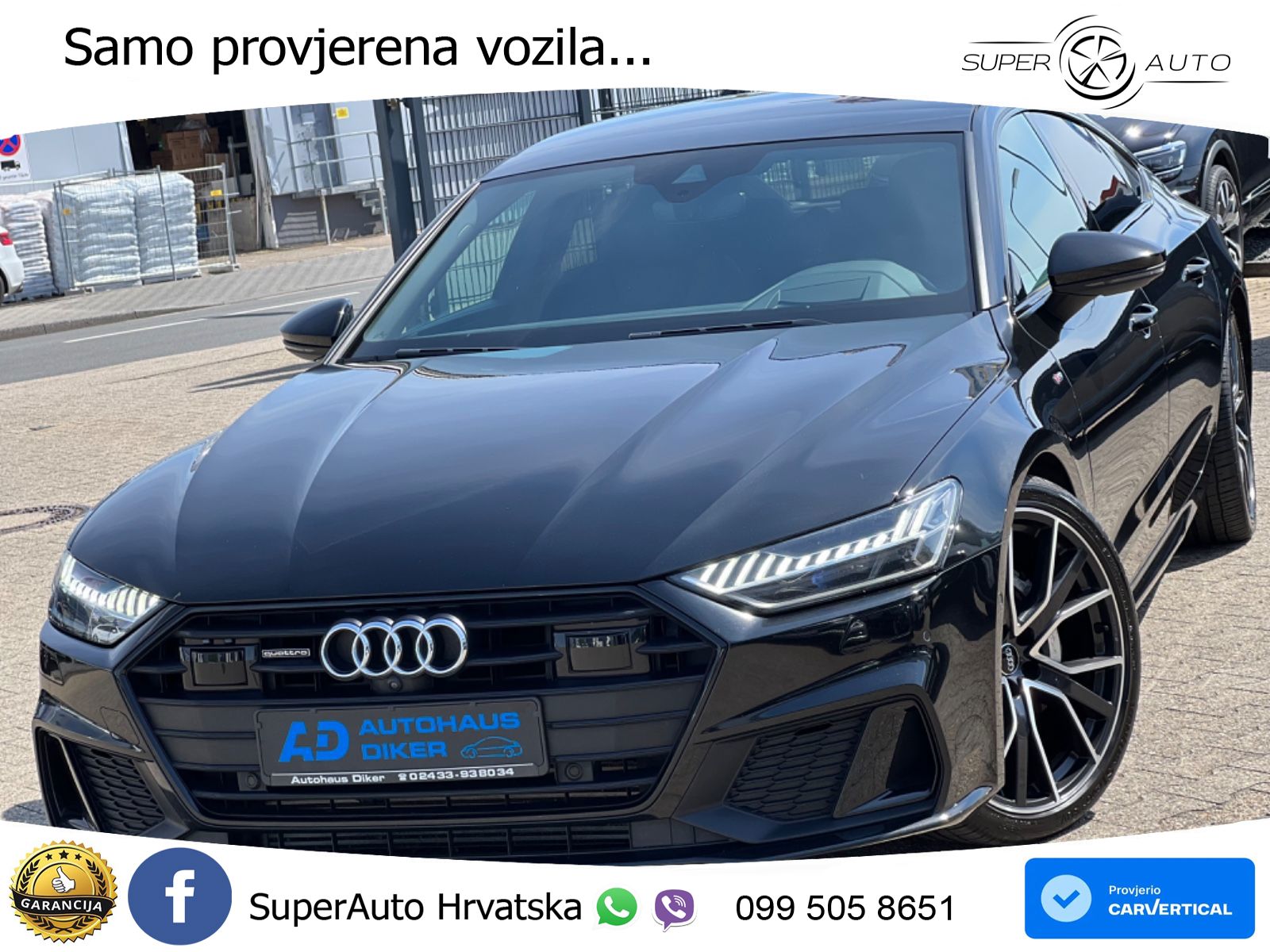 Audi A7 Sportback 50 TDI quattro Aut. S line 286 KS, ZRAČNI+MATRIX+GR SJED+360