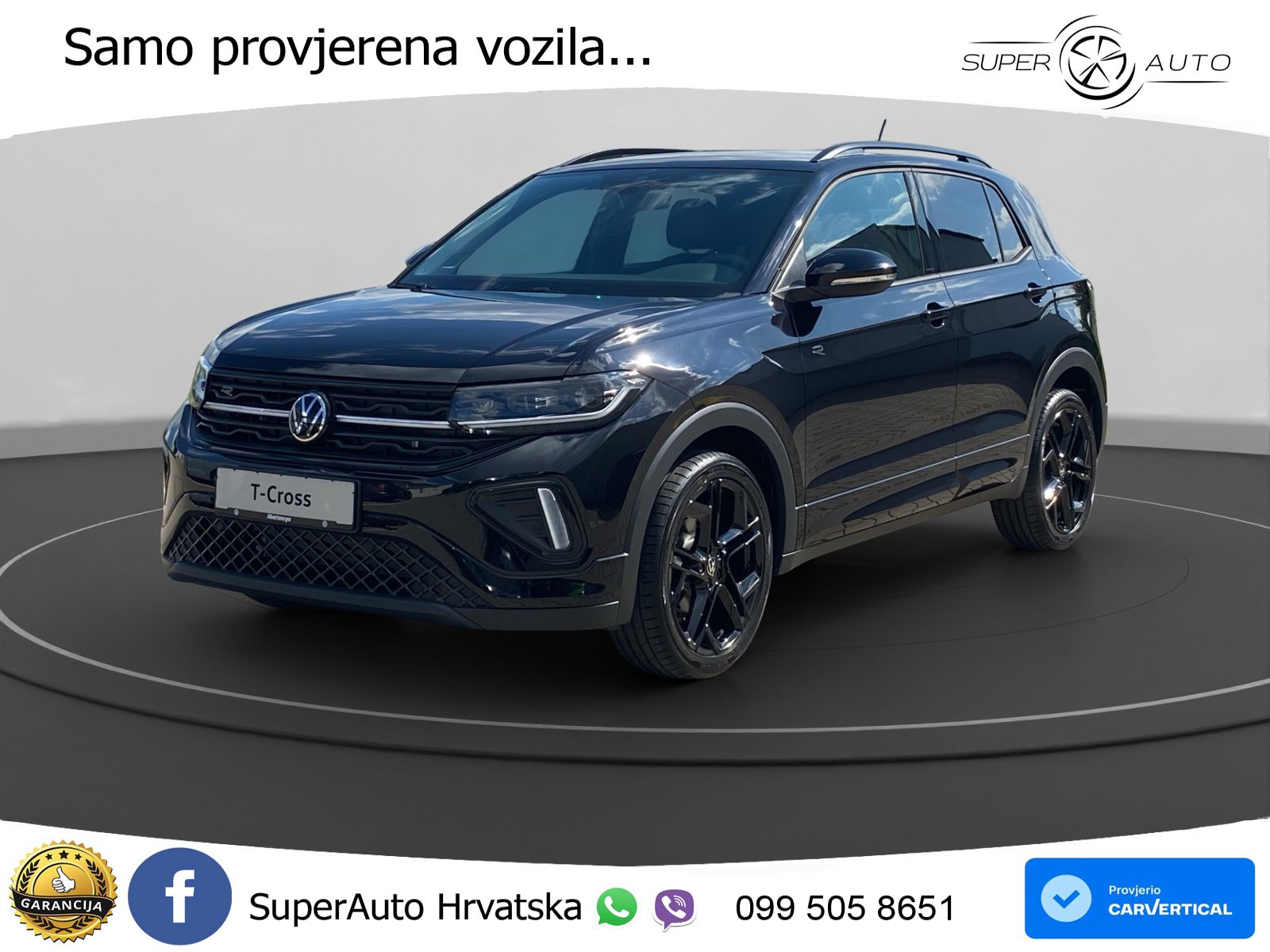 VW T-Cross 1.5 TSI DSG R-Line 150 KS, ACC+KAM+KEY+GR SJED+VIRT+LANE