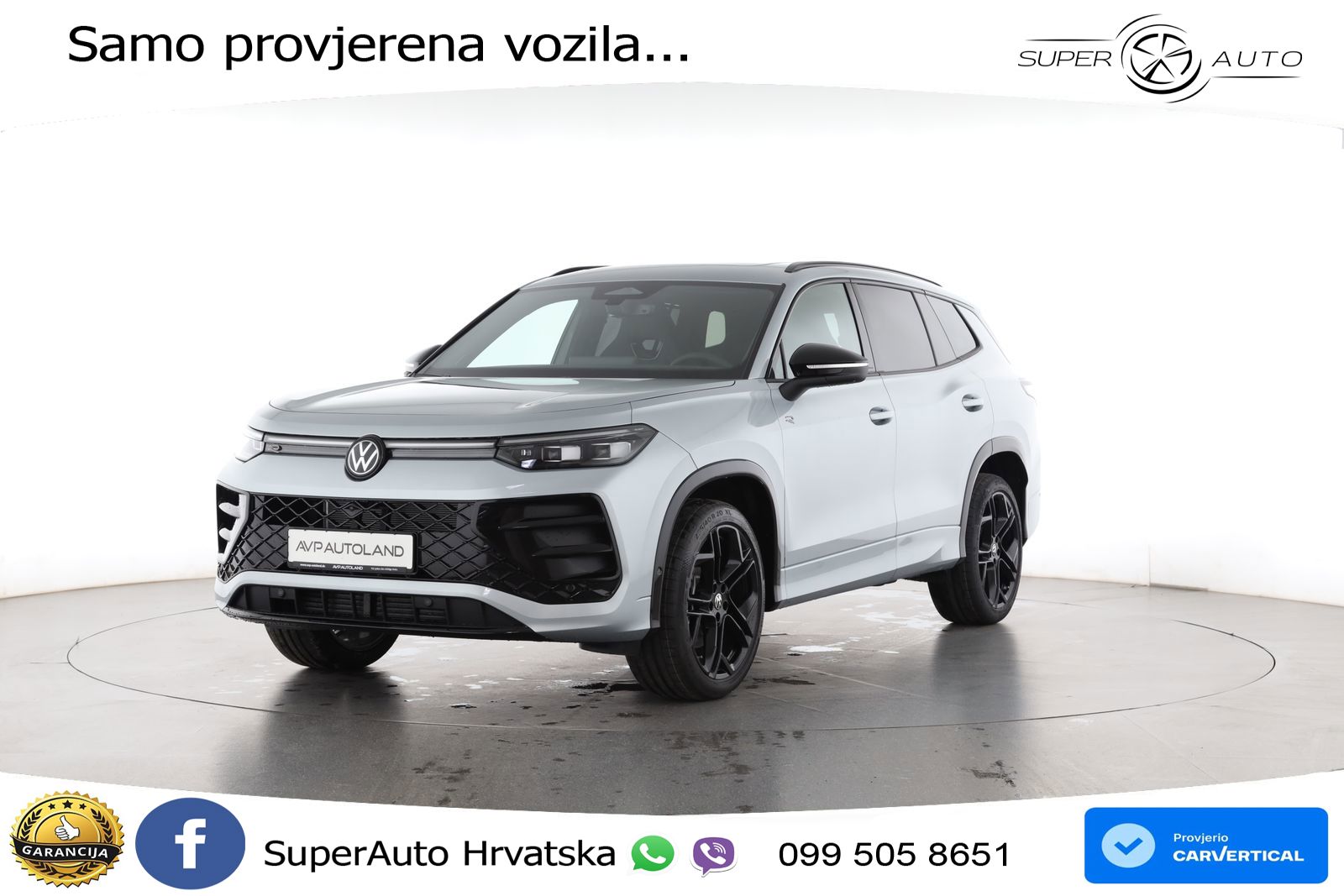 VW Tayron 2.0 TSI 4M DSG R-Line Black Style 265 KS, 7-SJED+LED+ACC+GR SJED+PANO