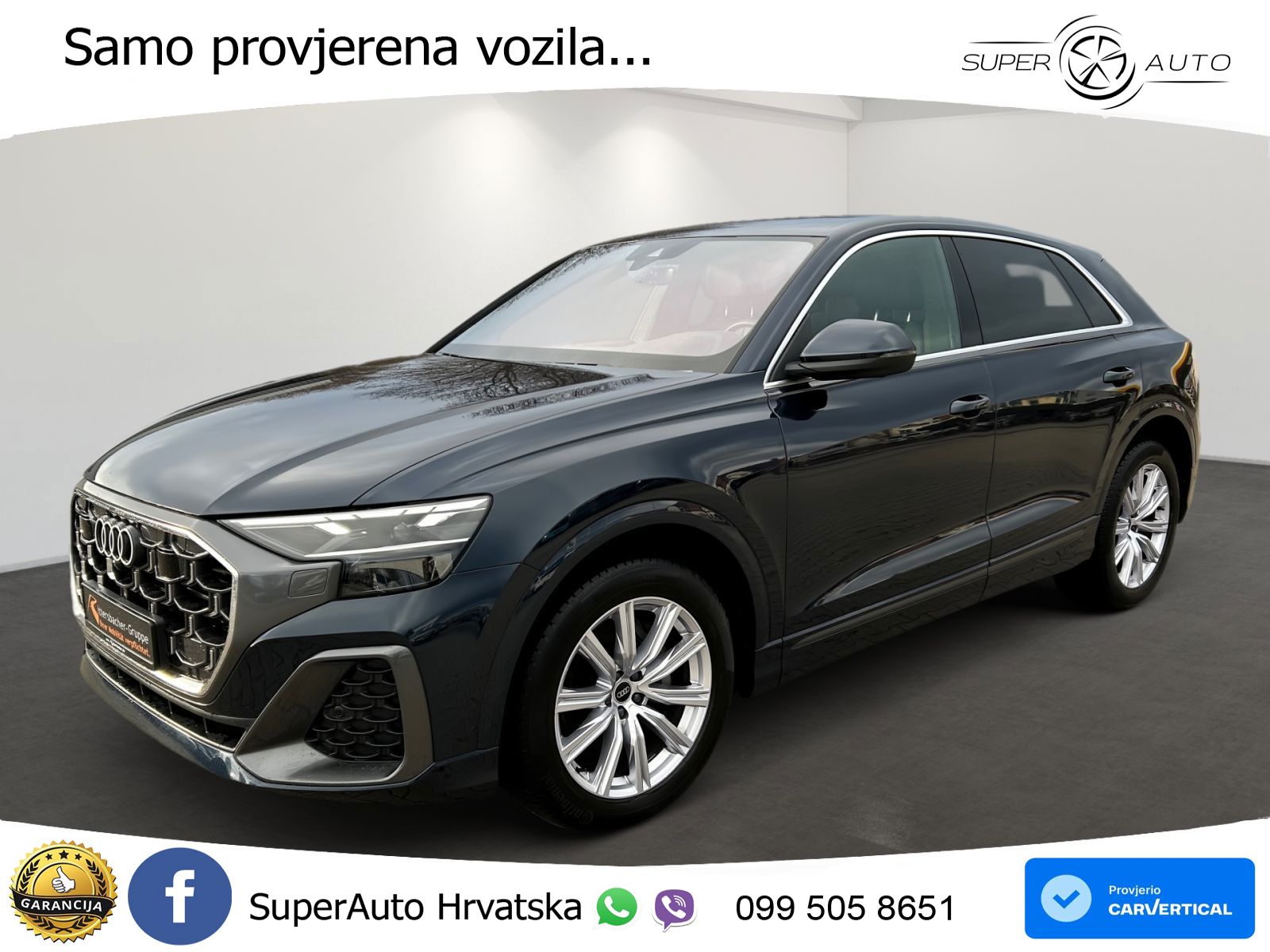 Audi Q8 45 TDI quattro Aut. 231 KS, 360+ACC+ZRAČNI+GR SJED+NAVI+VIRT