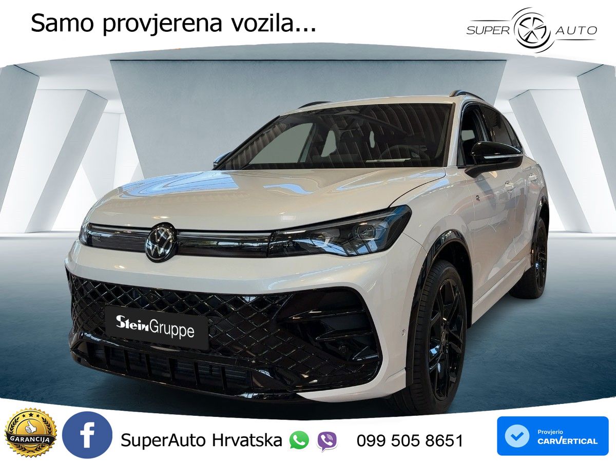 VW Tiguan 2.0 TDI 4M DSG R-Line 193 KS, LED+ACC+PANO+GR SJED+360+PARK