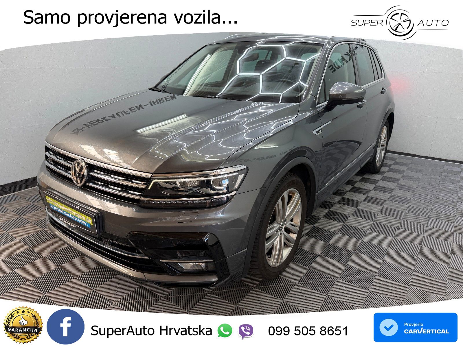 VW Tiguan 2.0 TDI 4M DSG R-Line 240 KS, LED+ACC+GR SJED+VIRT+PDC+PANO+HEAD