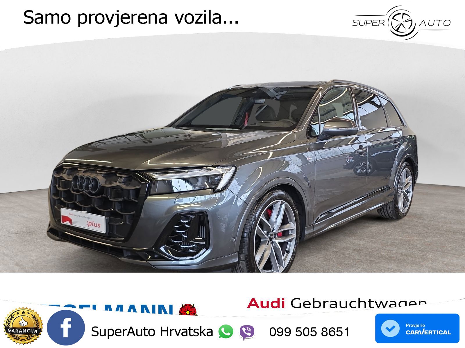 Audi Q7 55 TFSI quattro tiptronic S line 340 KS, PANO+ZRAČ+360+GR SJED+ACC+LANE