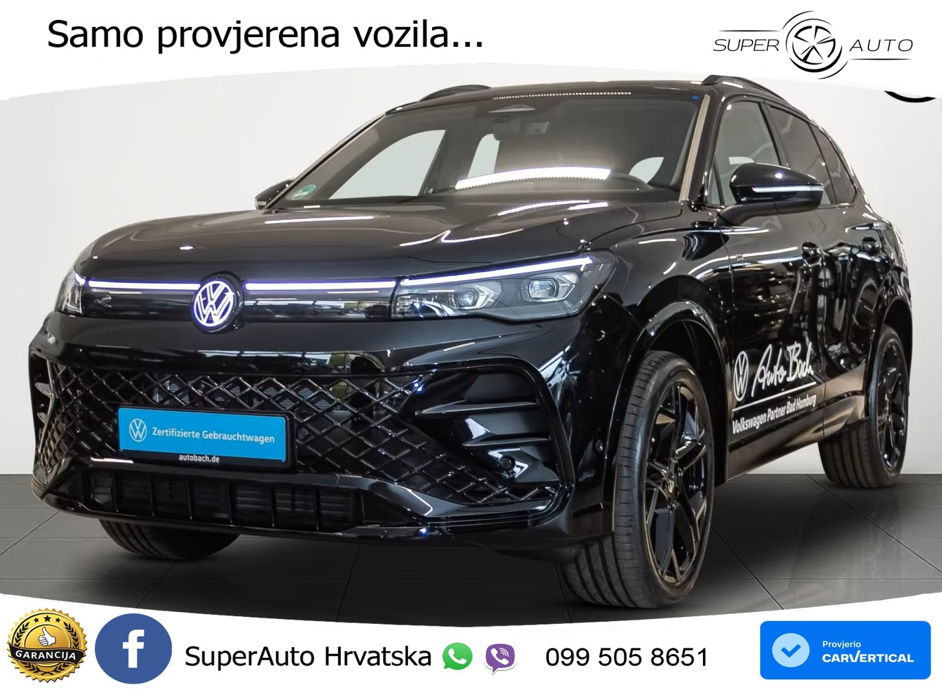 VW Tiguan 2.0 TDI DSG R-Line Black Style 193 KS, LED+ACC+PANO+GR SJED+HEAD+360