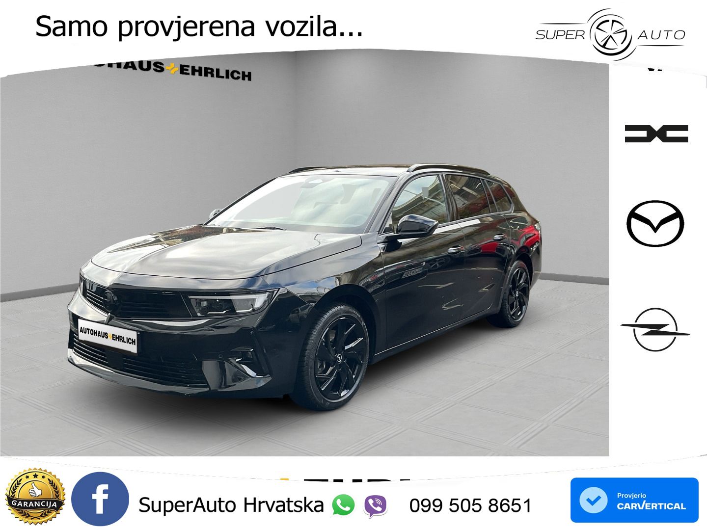 Opel Astra ST 1.5d Aut. 130 KS, LED+ACC+GR SJED+360+PARK