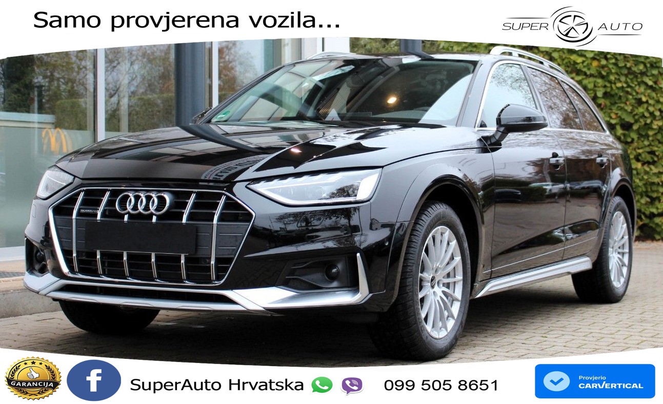 Audi A4 Allroad 40 TDI quattro S tronic 204 KS, LED+TEM+4xGR SJED+KAM+ASIST+NAVI